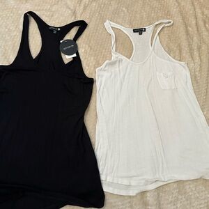 Cotton On Black and White Tank Tops